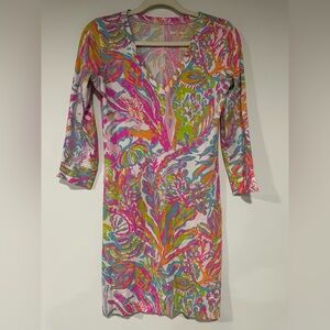 Lilly Pulitzer Christie Dress in Scuba to Cuba XS